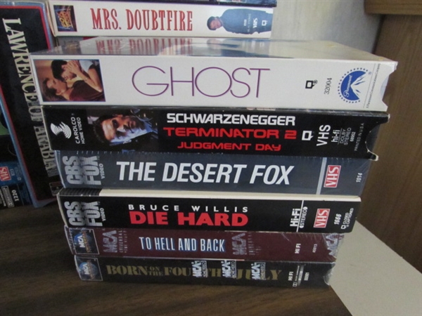 MAGNAVOX VHS/DVD PLAYER AND VHS COLLECTION