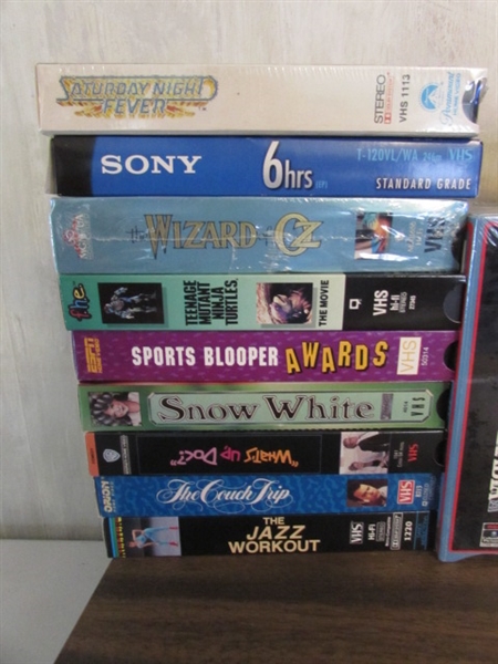 MAGNAVOX VHS/DVD PLAYER AND VHS COLLECTION