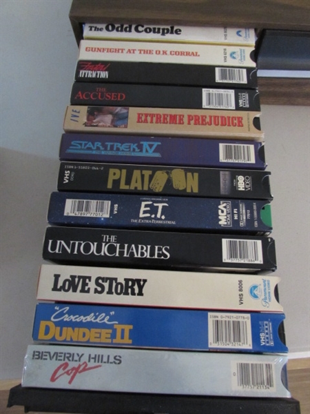 MAGNAVOX VHS/DVD PLAYER AND VHS COLLECTION