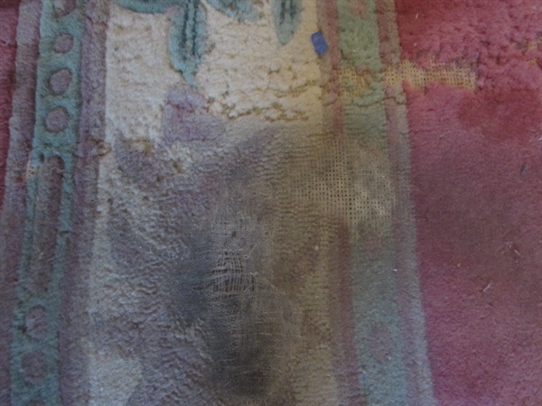 VICTORIAN PINK FLORAL AREA RUG