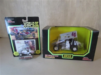 2 WORLD OF OUTLAWS DIECAST CARS
