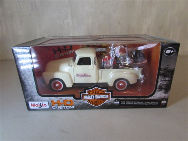 HARLEY DAVIDSON DIECAST 1950 CHEVROLET 3100 PICKUP