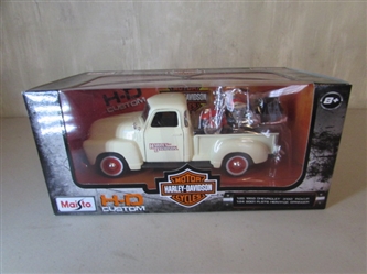 HARLEY DAVIDSON DIECAST 1950 CHEVROLET 3100 PICKUP