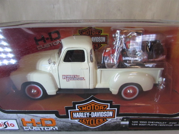 HARLEY DAVIDSON DIECAST 1950 CHEVROLET 3100 PICKUP