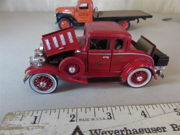 1932 FORD COUPE, 1941 CHEVY FLATBED & 1932 RFD MODEL CARS
