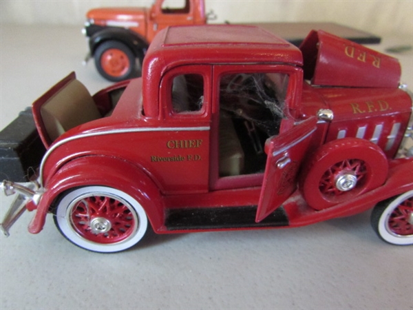 1932 FORD COUPE, 1941 CHEVY FLATBED & 1932 RFD MODEL CARS