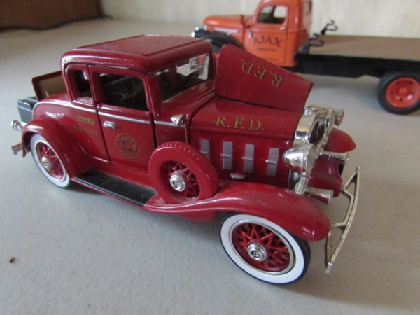 1932 FORD COUPE, 1941 CHEVY FLATBED & 1932 RFD MODEL CARS