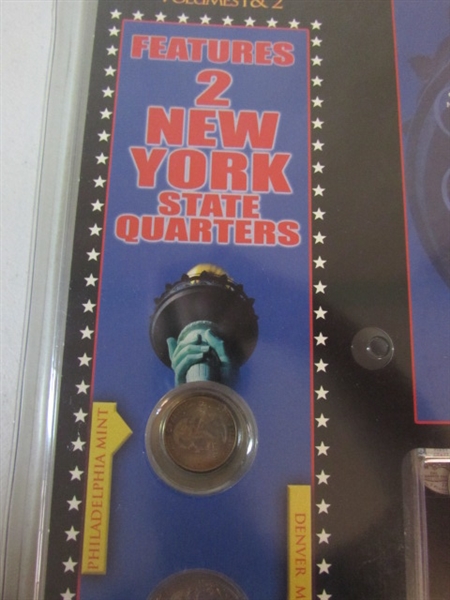 STAMPS, WASHINGTON QUARTER COLLECTION BOOKS 1999-2008, MONEY MILL AND FAMILY OF EAGLES VHS