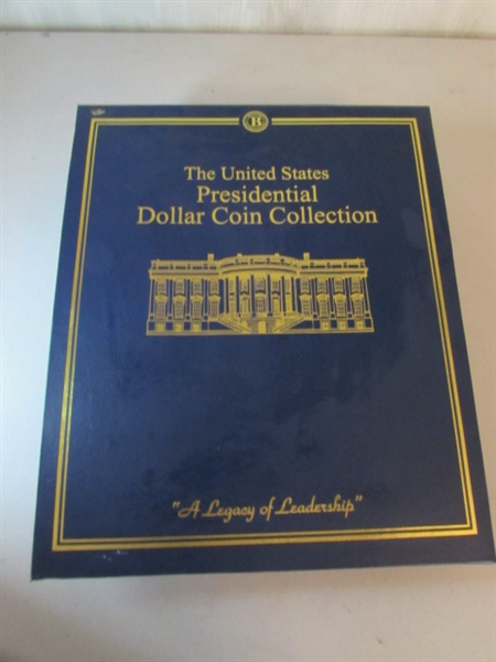 PRESIDENTIAL DOLLAR COIN COLLECTION IN BINDER 1 0F 2