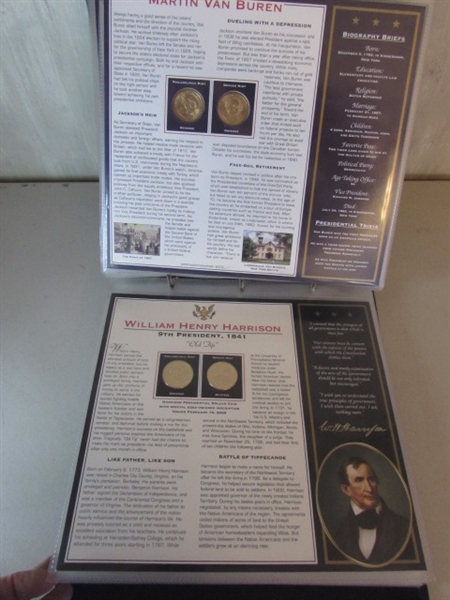 PRESIDENTIAL DOLLAR COIN COLLECTION IN BINDER 1 0F 2
