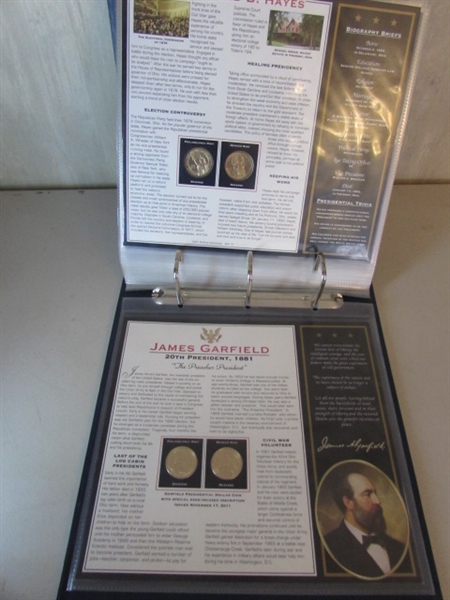 PRESIDENTIAL DOLLAR COIN COLLECTION IN BINDER 1 0F 2