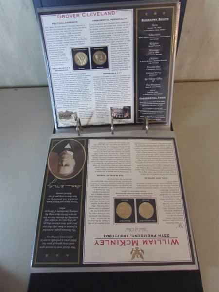 PRESIDENTIAL DOLLAR COIN COLLECTION IN BINDER 2 OF 2