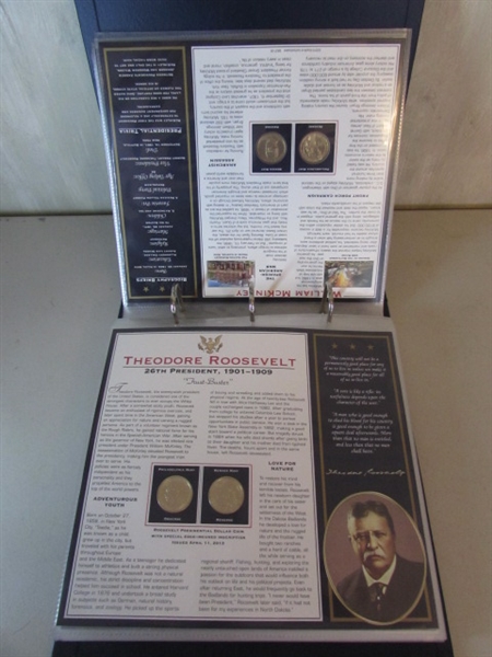 PRESIDENTIAL DOLLAR COIN COLLECTION IN BINDER 2 OF 2