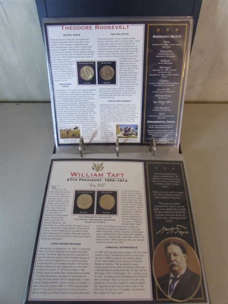 PRESIDENTIAL DOLLAR COIN COLLECTION IN BINDER 2 OF 2