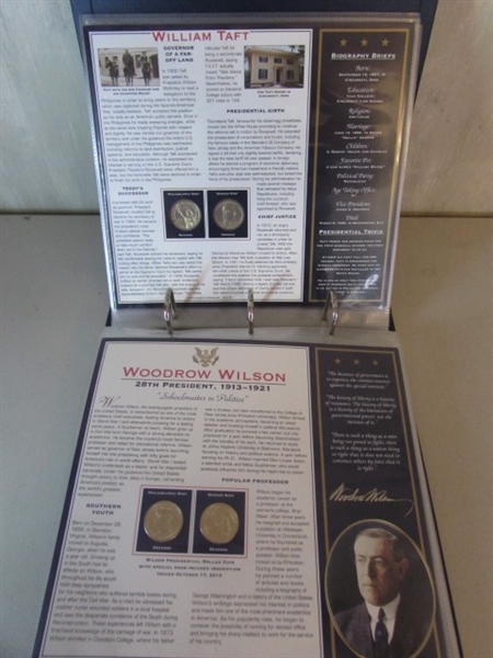 PRESIDENTIAL DOLLAR COIN COLLECTION IN BINDER 2 OF 2