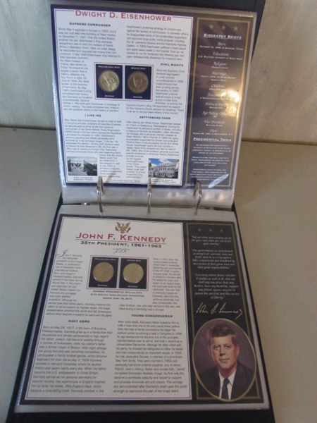 PRESIDENTIAL DOLLAR COIN COLLECTION IN BINDER 2 OF 2