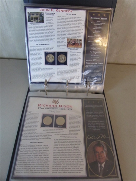 PRESIDENTIAL DOLLAR COIN COLLECTION IN BINDER 2 OF 2