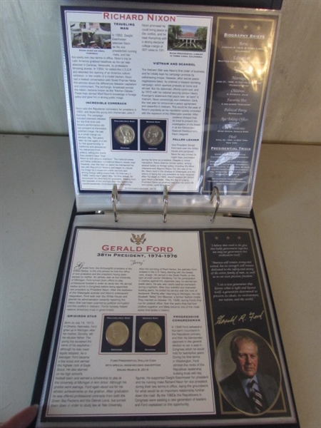 PRESIDENTIAL DOLLAR COIN COLLECTION IN BINDER 2 OF 2