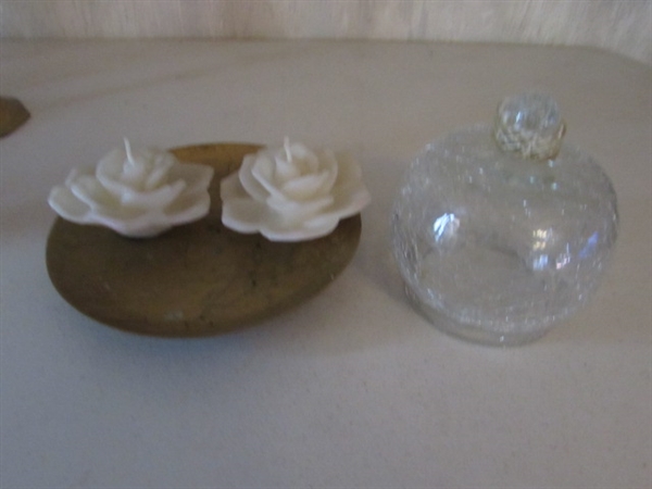 BRASS CANDLESTICK COLLECTION INCLUDING PRINCESS HOUSE CANDLE HOLDER