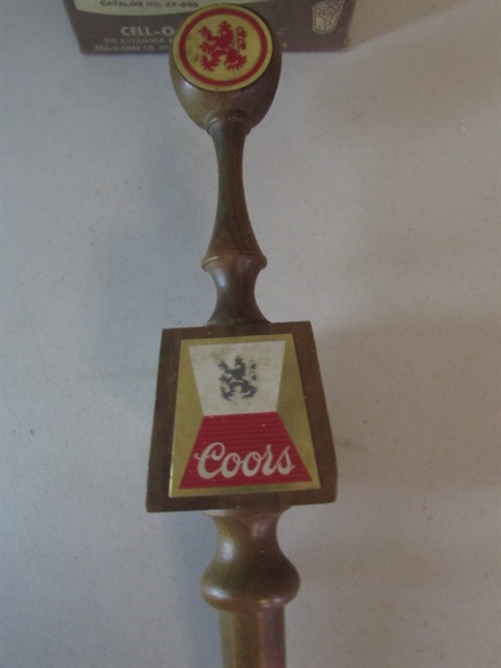 VINTAGE CHROME LIQUOR BOTTLE TOPPER POUR SPOUTS, CORK SCREW, COORS BEER TAP AND SWIZ-STIX