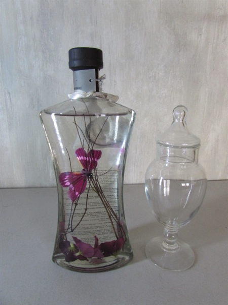 ANTIQUE HALL WATER PITCHER, TERRACOTTA WINE CROCK AND MORE
