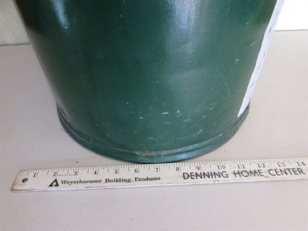 ALTA METAL GREEN MILK CAN