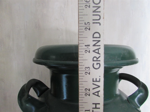 ALTA METAL GREEN MILK CAN