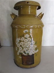 DECORATIVE METAL MILK CAN