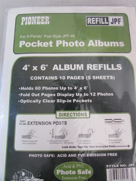 ASSORTED BINDERS, PHOTO ALBUMS, NEGATIVE SLEEVES AND CALCULATORS