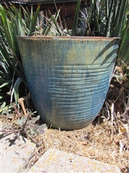 LARGE CERAMIC GLAZED OUTDOOR PLANTER