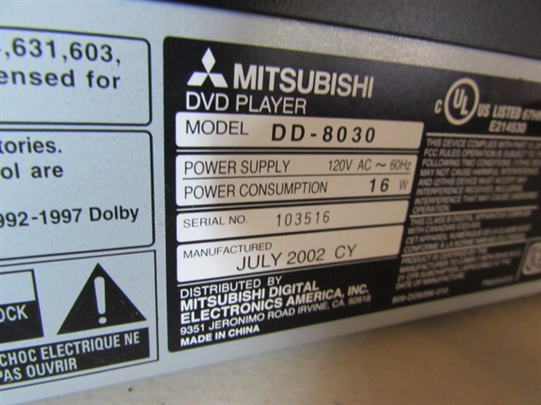 MITSUBISHI DVD PLAYER