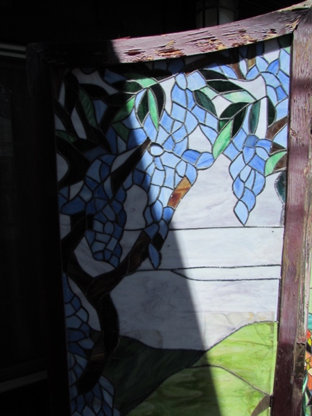 3 PANEL STAINED GLASS DIVIDER