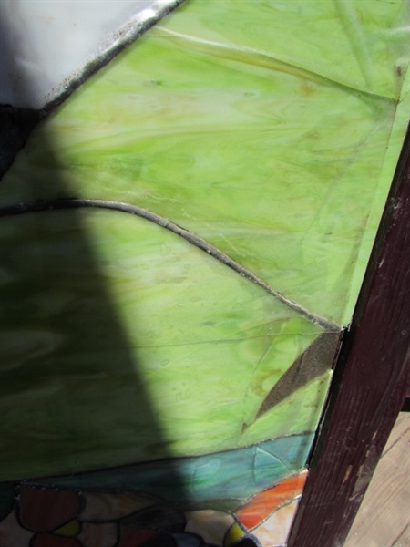 3 PANEL STAINED GLASS DIVIDER