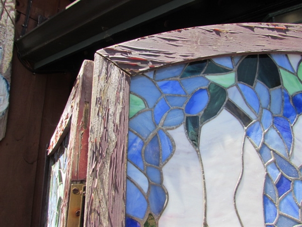 3 PANEL STAINED GLASS DIVIDER