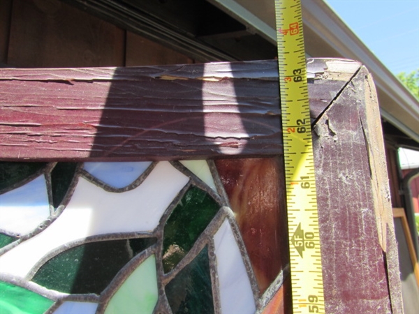 3 PANEL STAINED GLASS DIVIDER
