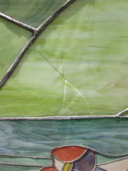 3 PANEL STAINED GLASS DIVIDER