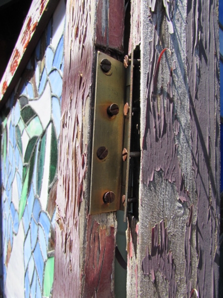 3 PANEL STAINED GLASS DIVIDER