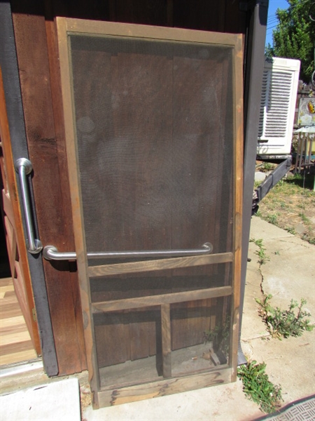 WOOD SCREEN DOOR