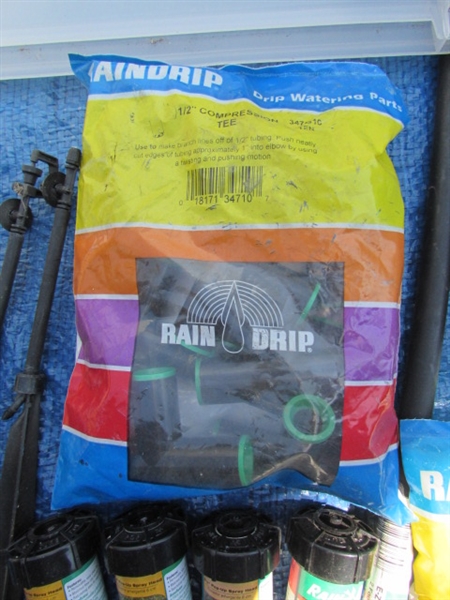 SPRINKLER SYSTEM PARTS, HOSES & HEADS