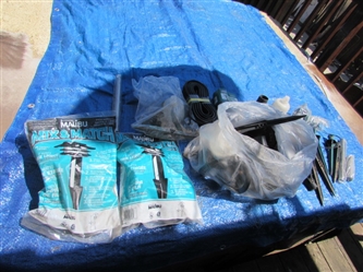 ASSORTED LANDSCAPE LIGHTS & CABLE