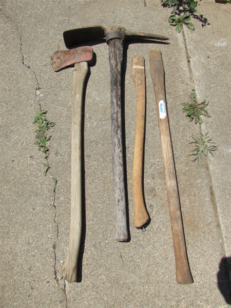 AX, AXE HANDLE & PICK AX