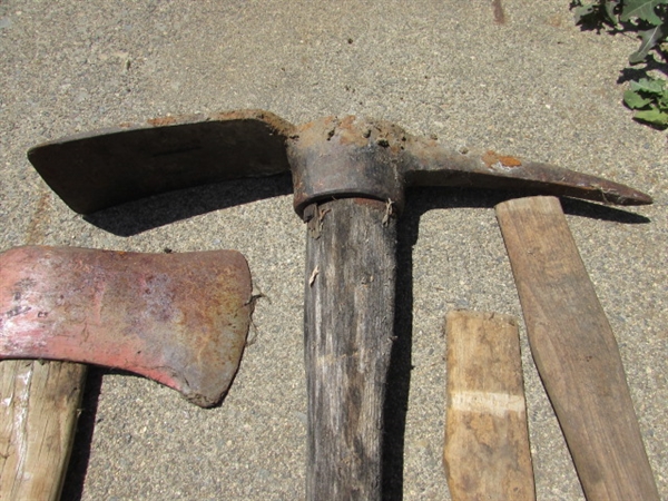 AX, AXE HANDLE & PICK AX