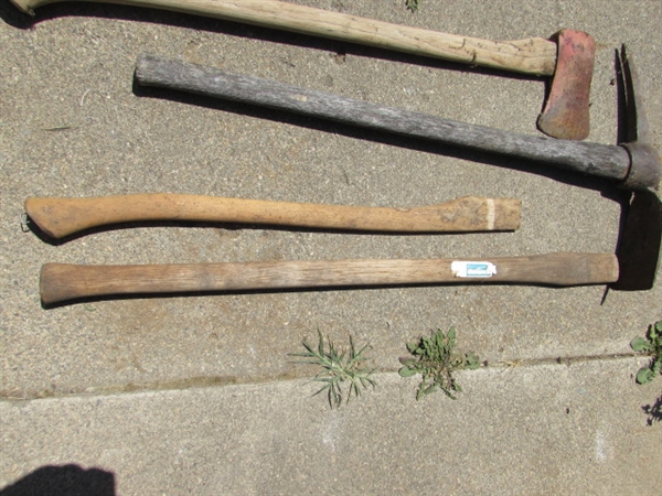 AX, AXE HANDLE & PICK AX