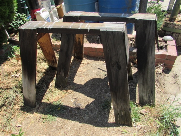 2 SAW HORSES