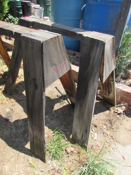 2 SAW HORSES