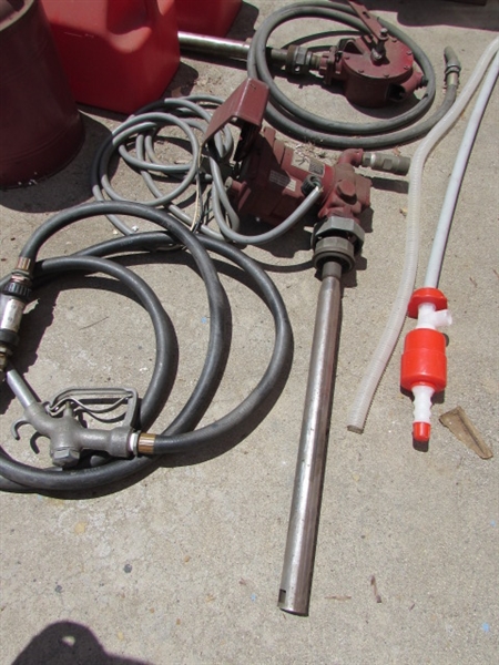 GAS CANS & PUMP NOZZLES/HOSES